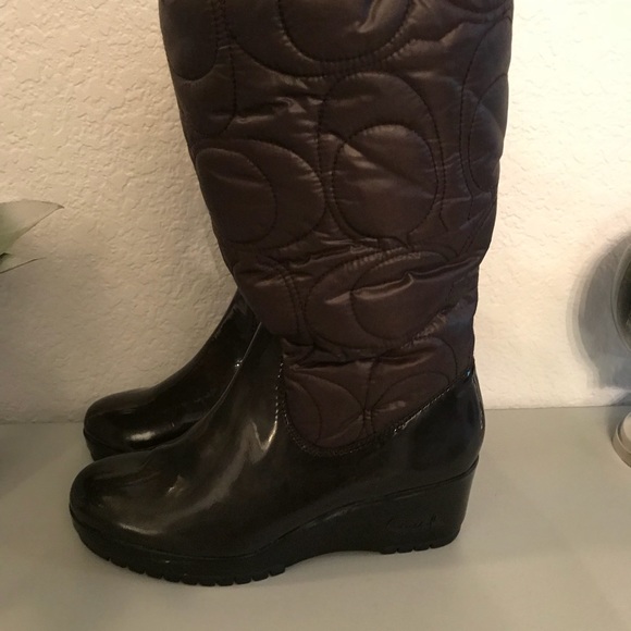Never Been Worn Brown Coach Winter Boots - Picture 4 of 8